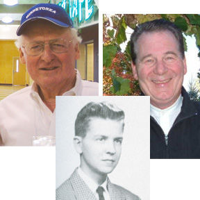 Tad Shaw, Bob Miller '54, y Steve Frazier